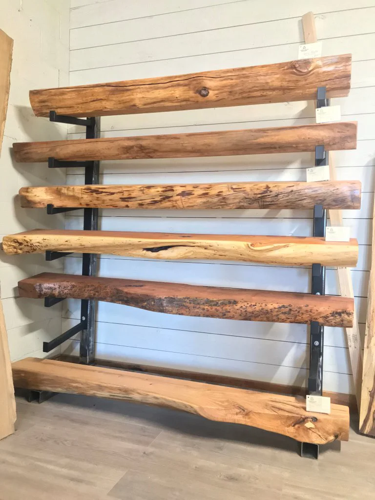 Custom fireplace mantels crafted at Green Wood Milling San Antonio sawmill