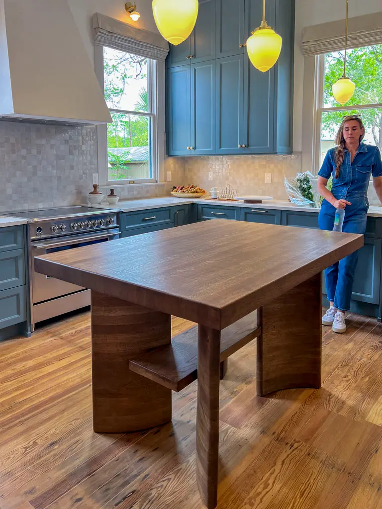 Kitchen after custom woodwork by Green Wood Milling Co.