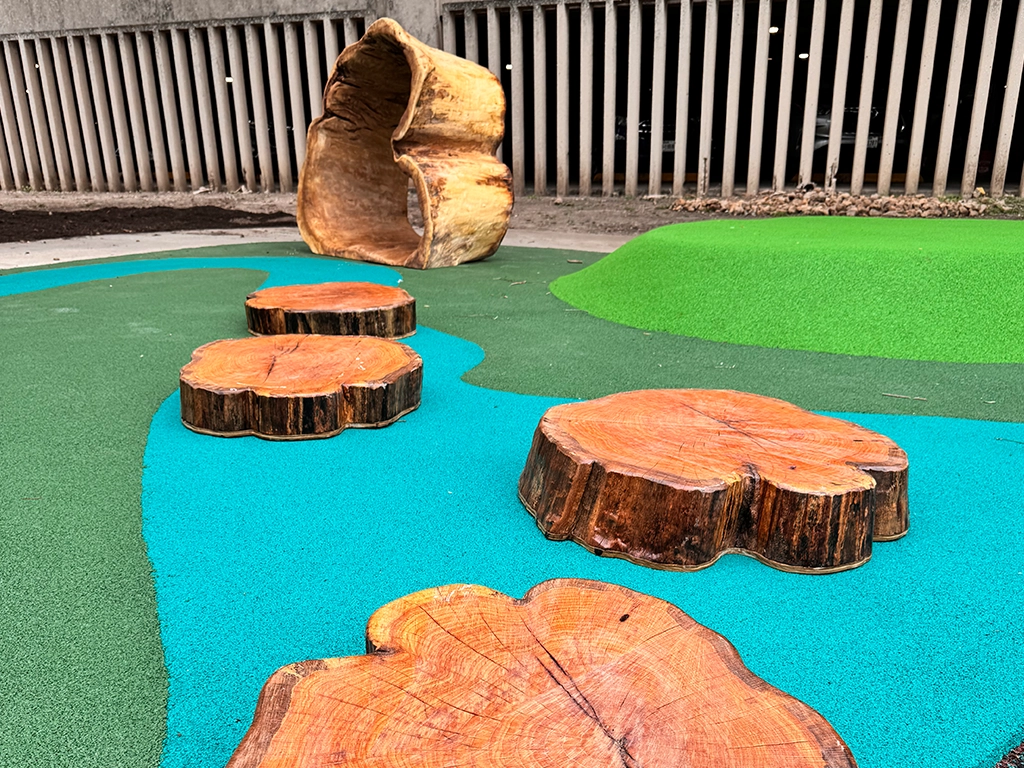 Custom wood projects from picked up logs milled into lumber