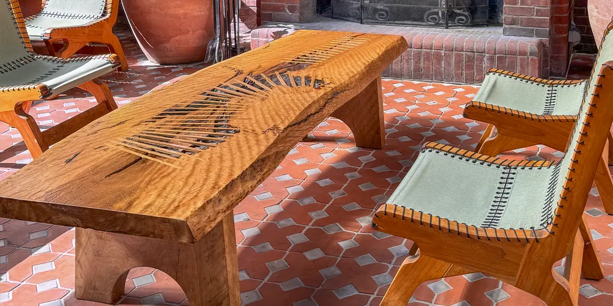 Custom wooden outdoor furniture in San Antonio