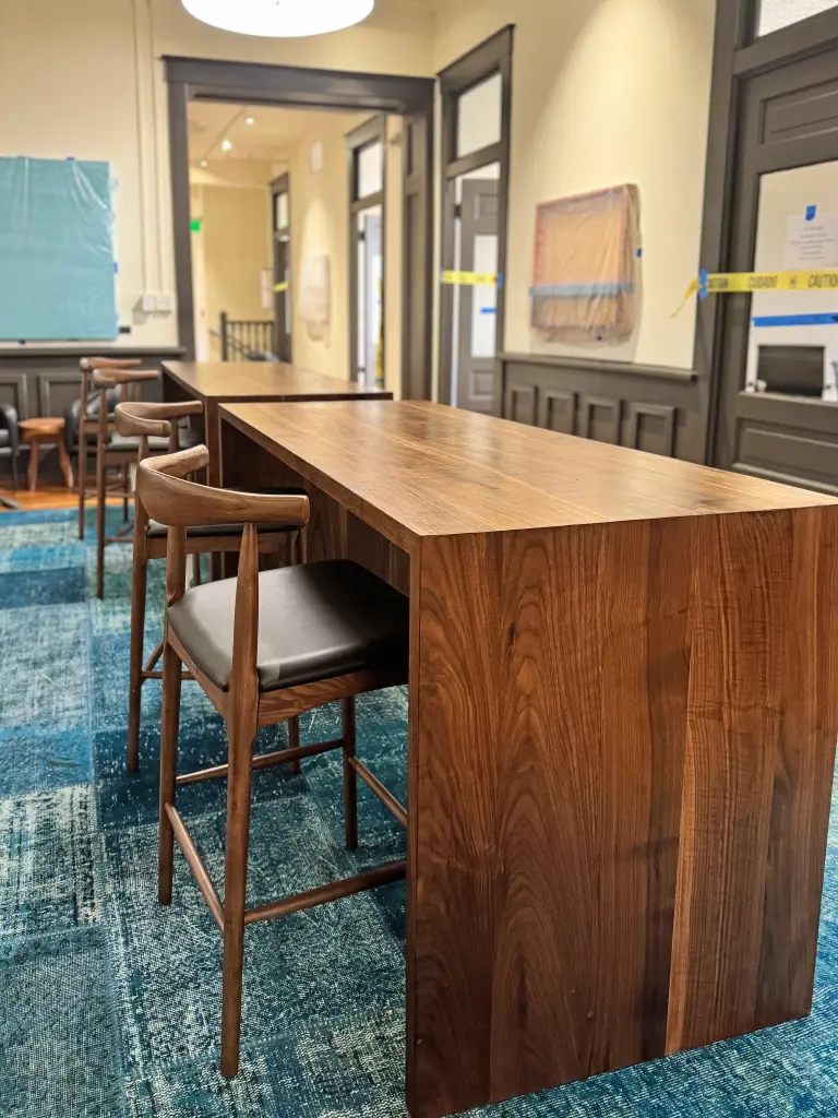 Custom Office Table with Bar Seating